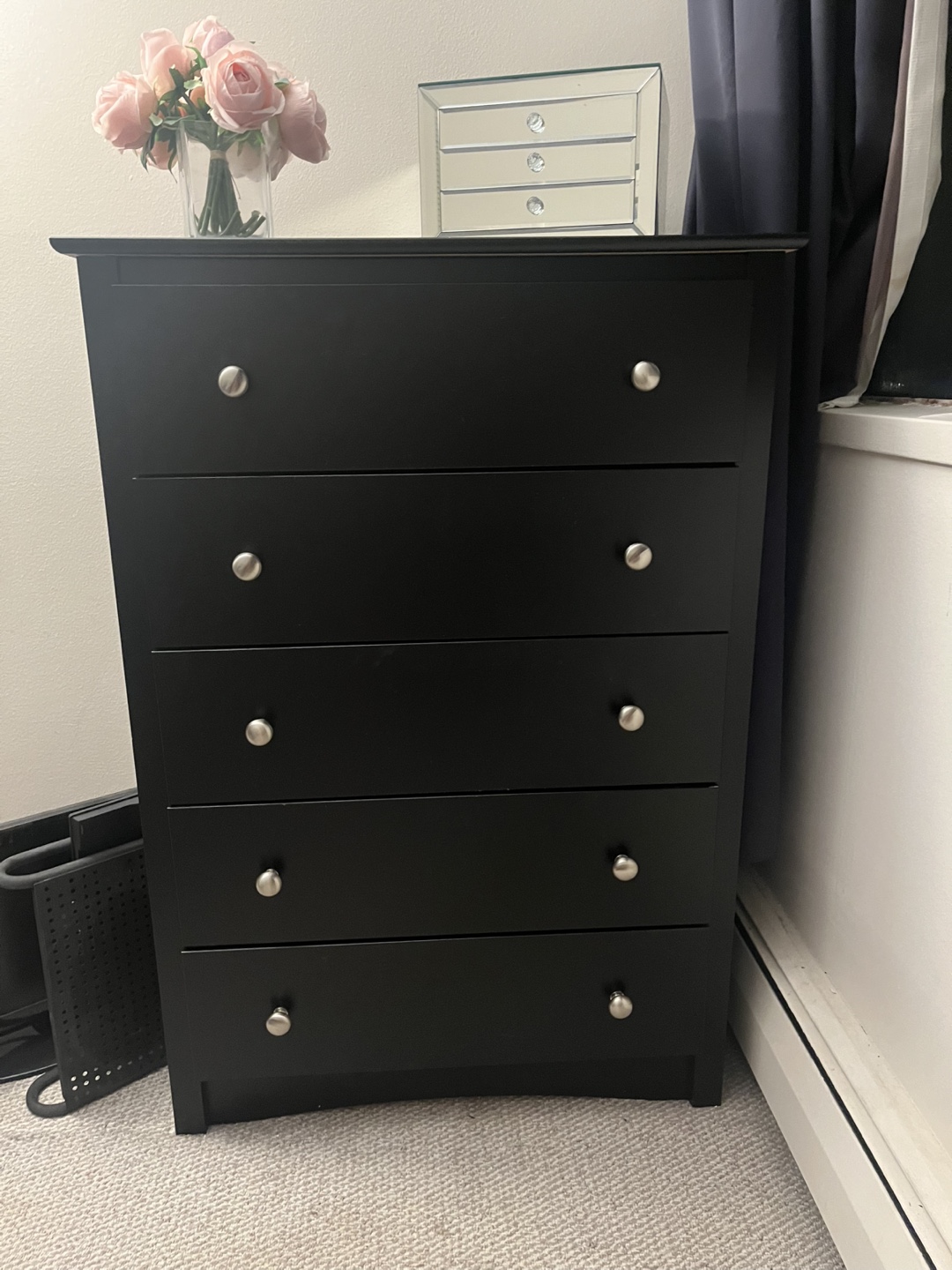 Prepac Sonoma 5 Drawer Chest - Washed Black - photo 2