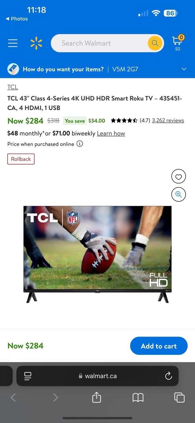 TCL 43" Class 4-Series 4K UHD HDR Smart Roku TV - photo 2