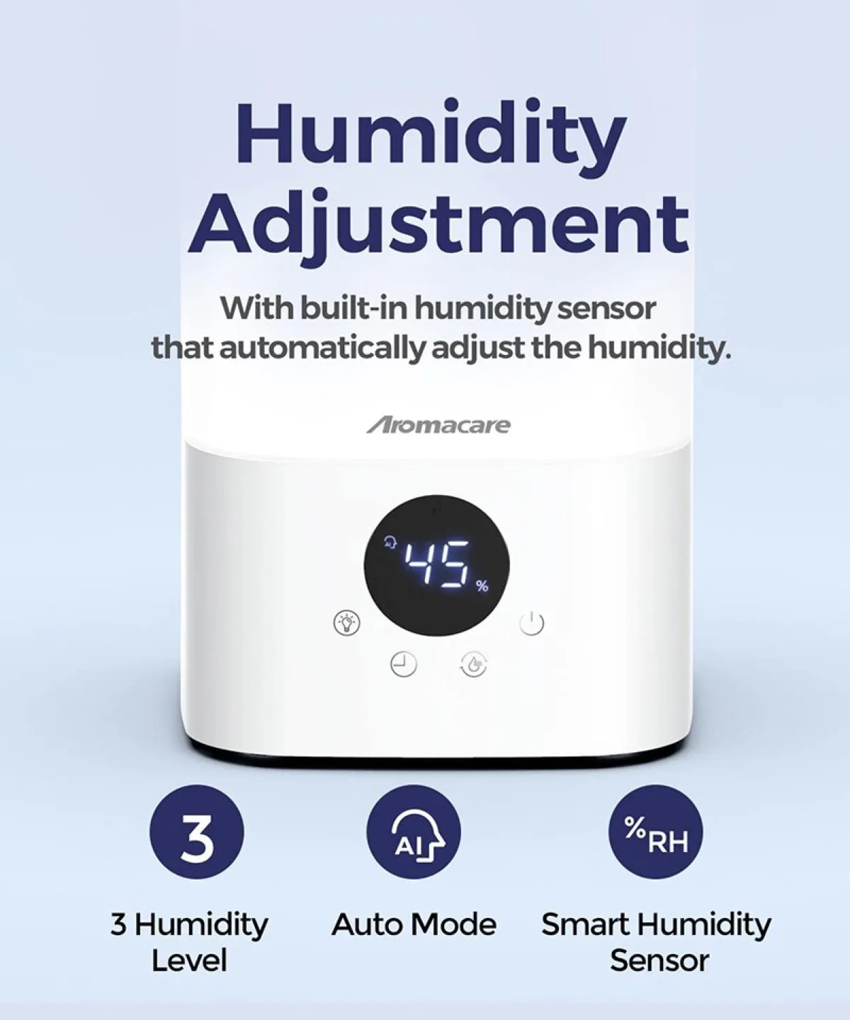 Aromacare 2.5L Cool Mist Air Humidifier image indicator(2)