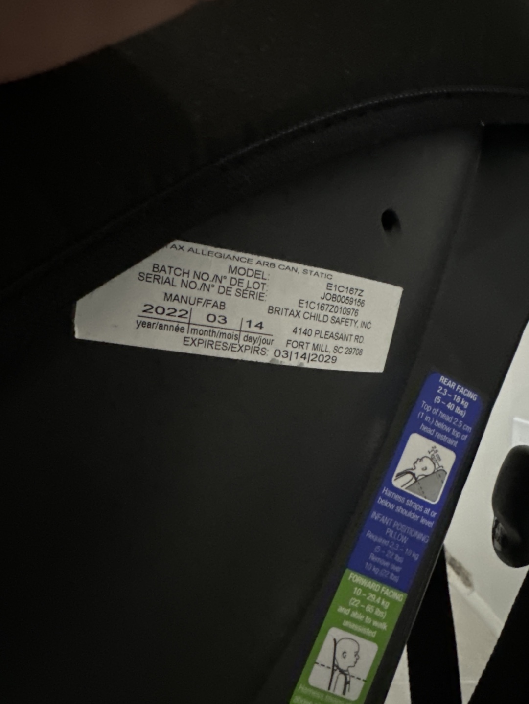 Britax Allegiance Convertible Car Seat, Static - photo 4