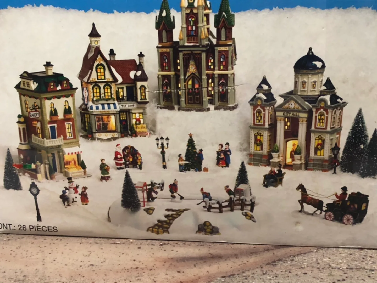 Christmas Village with Lights thumbnail