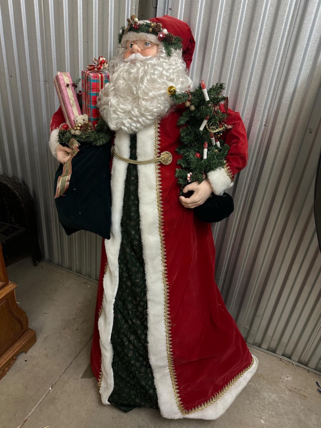 Large Standing Santa Claus Christmas Decoration - photo 2