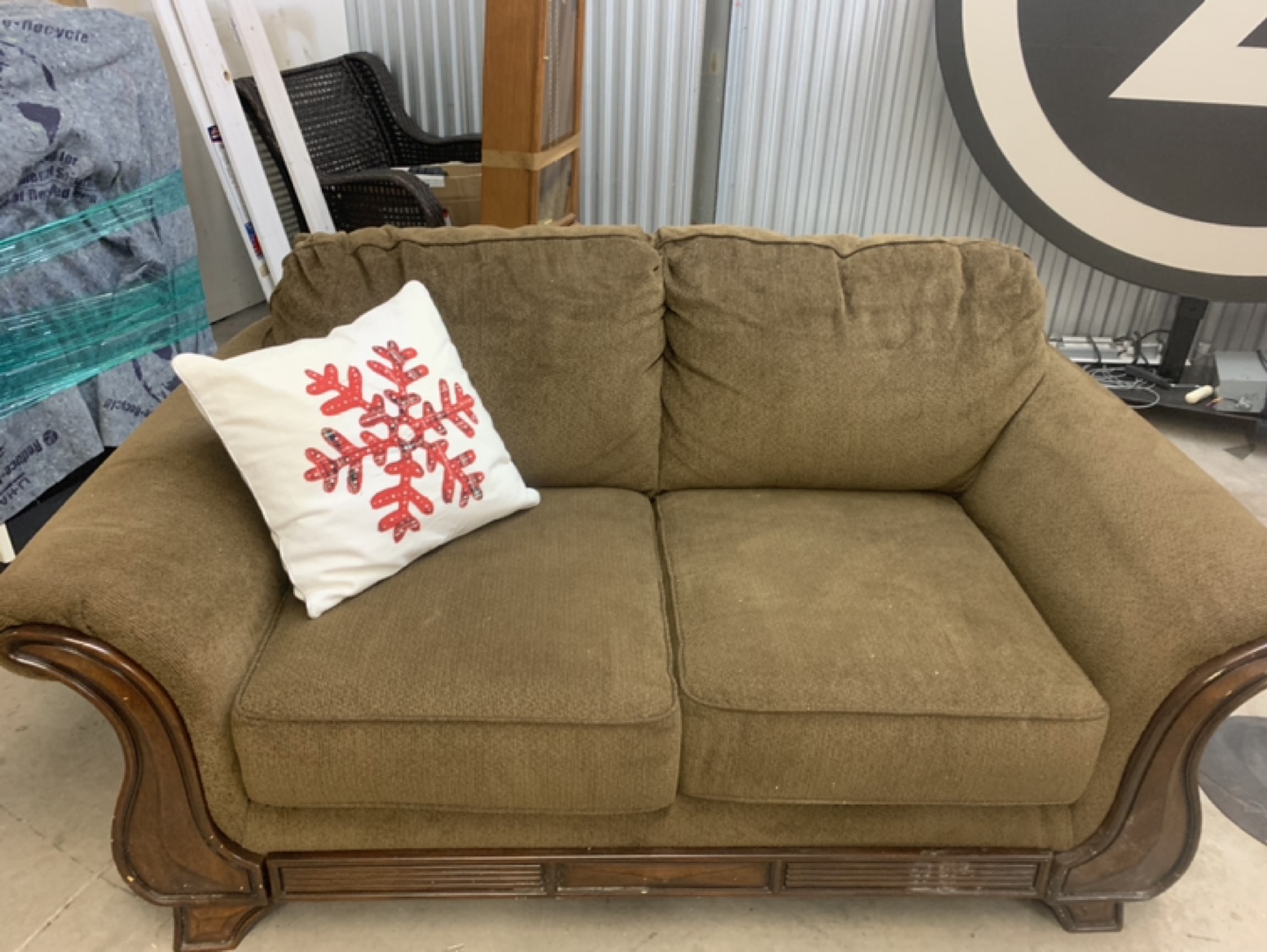 Brown Love Seat