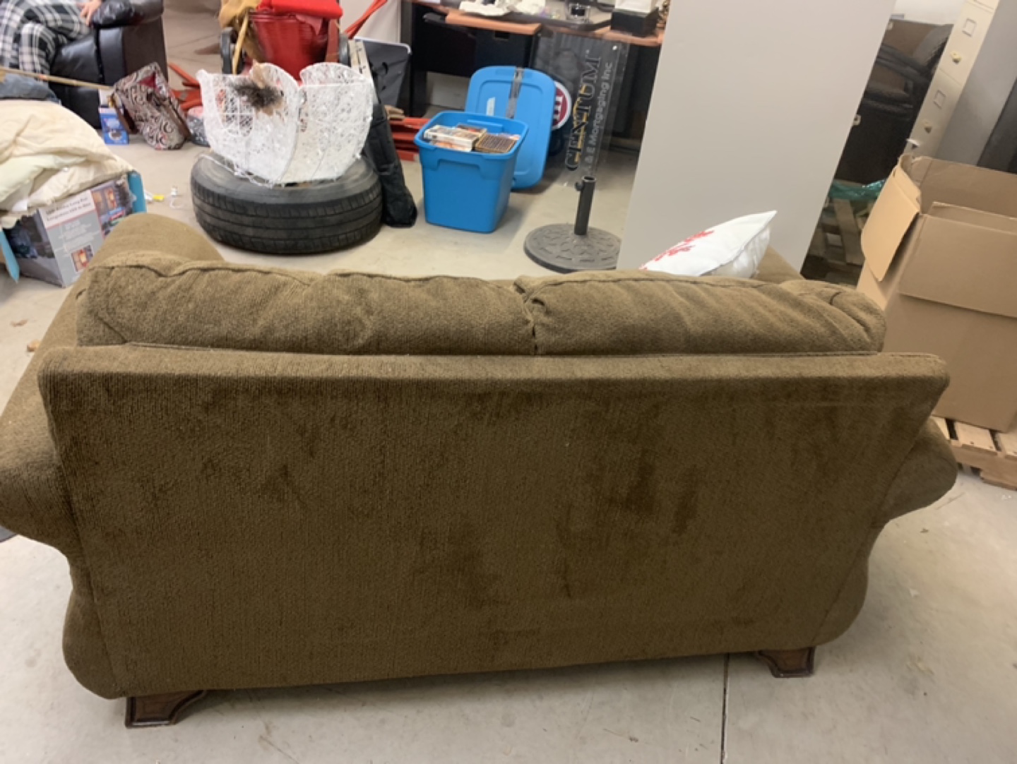 Brown Love Seat - photo 3