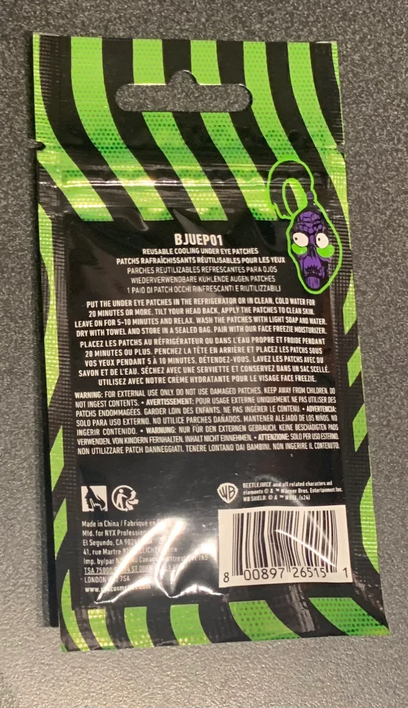 SOLD OUT - NYX Beetlejuice Dead Cold Undereye Patches image indicator(2)