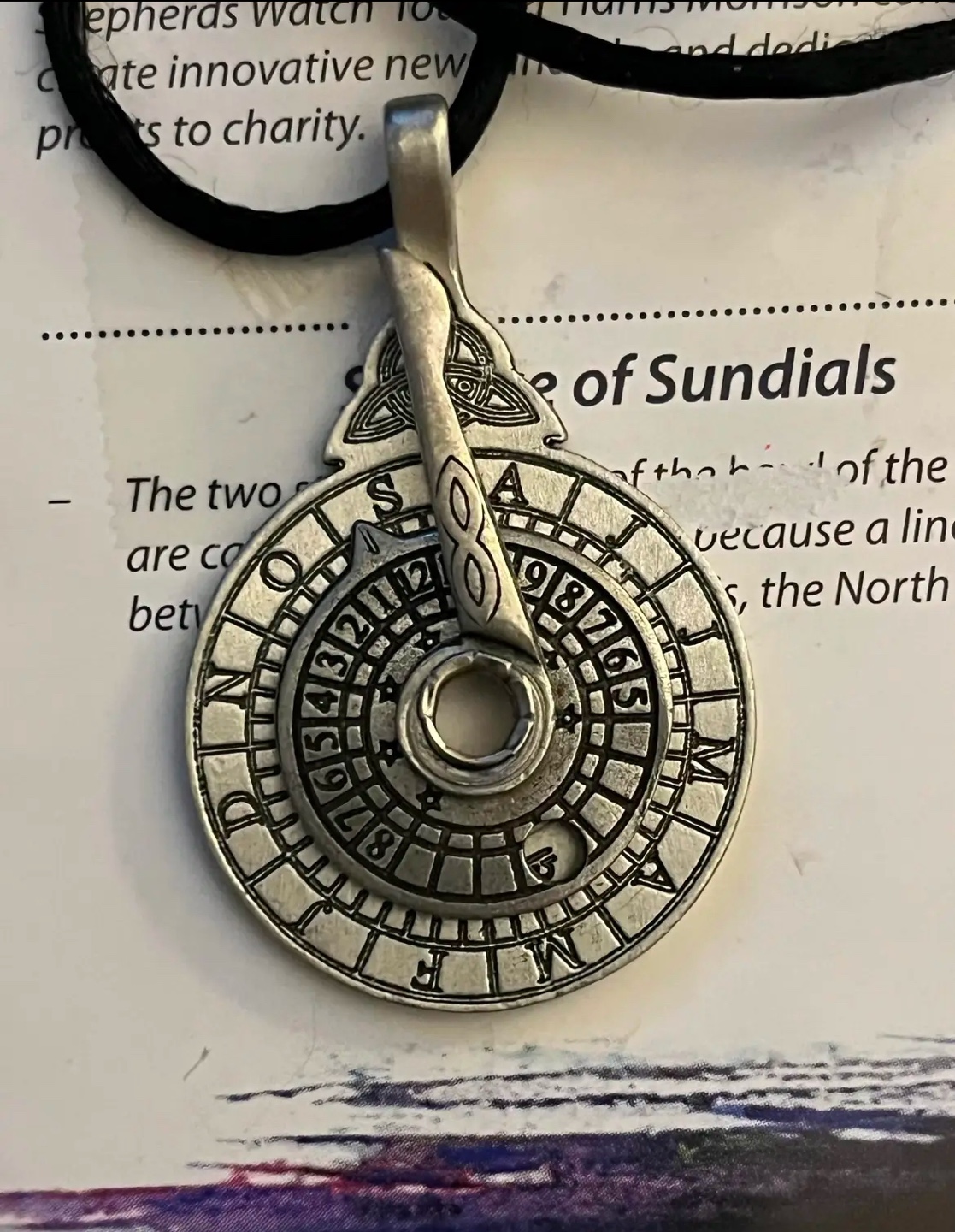 Vintage Sundial Necklace. GIFT for her/him - photo 5