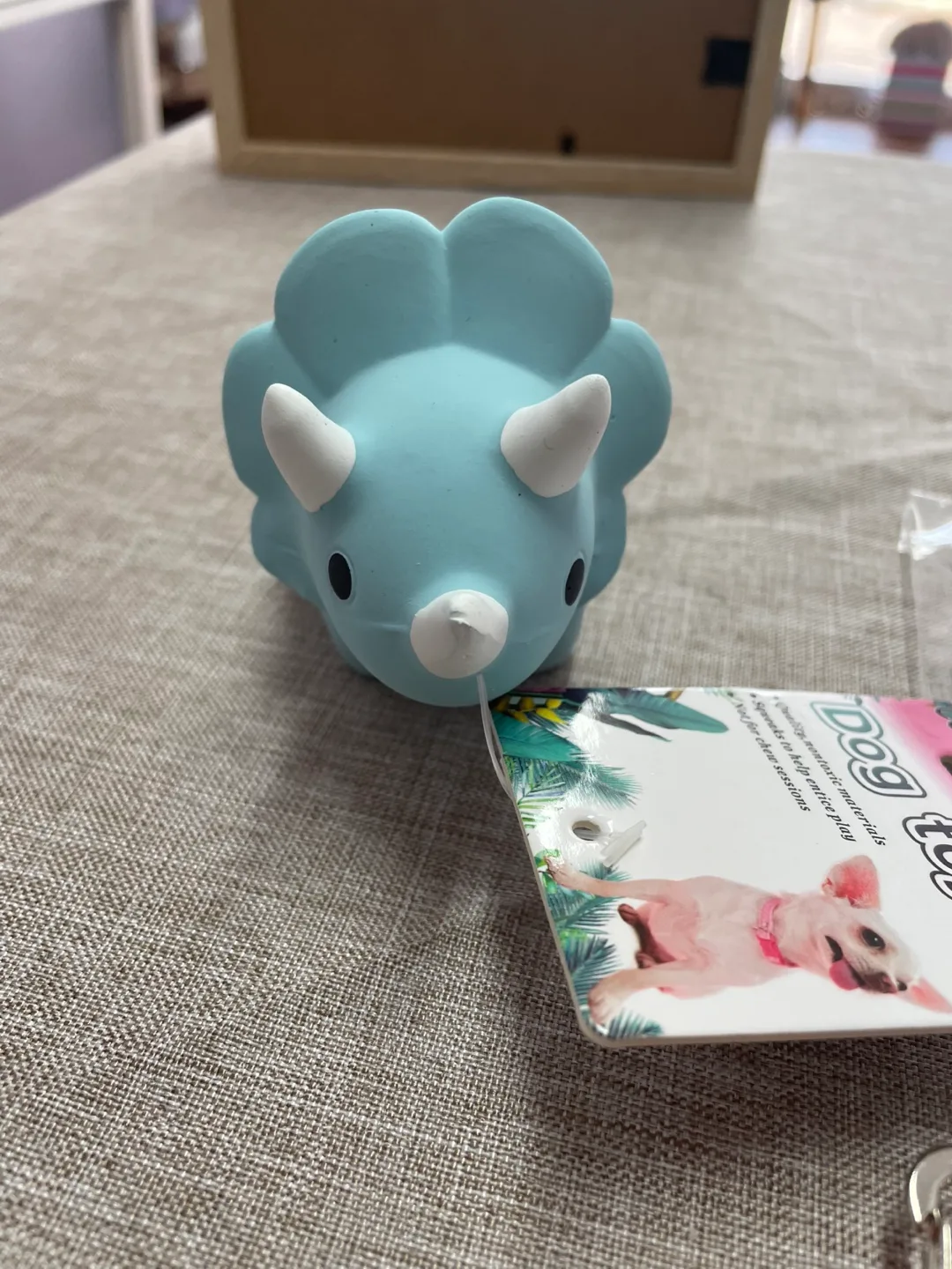 Dog Toy Bundle - Dinosaur, Deer Biscuit, and Light Up Tag image indicator(2)