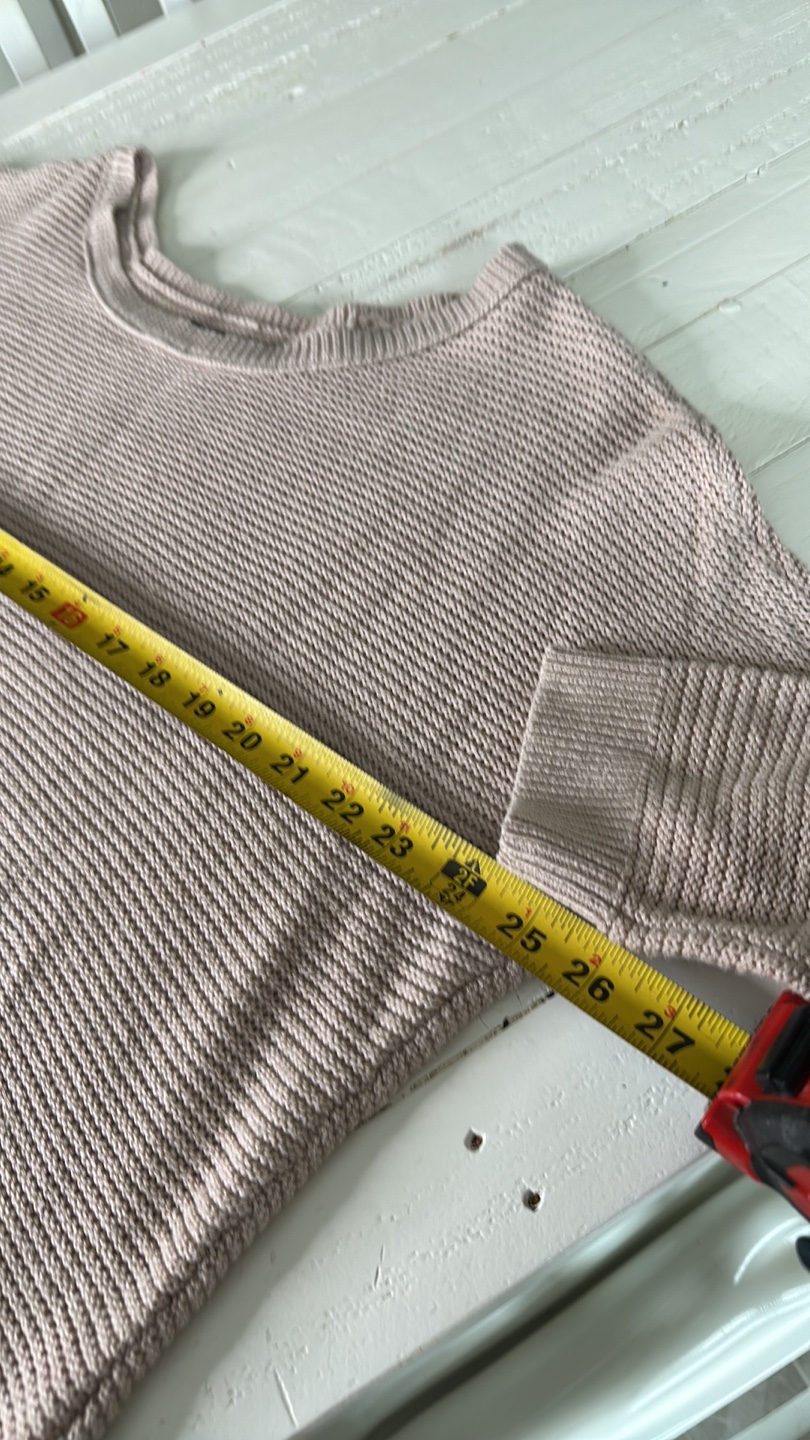 Pink Knit Sweater with Ruffle Detail - photo 5