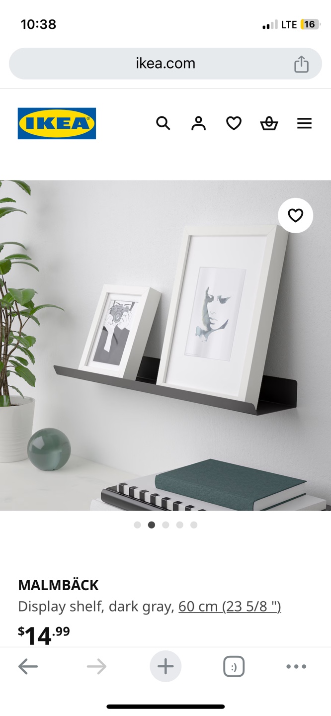IKEA MALMBÄCK Wall Shelf (Set of 2)