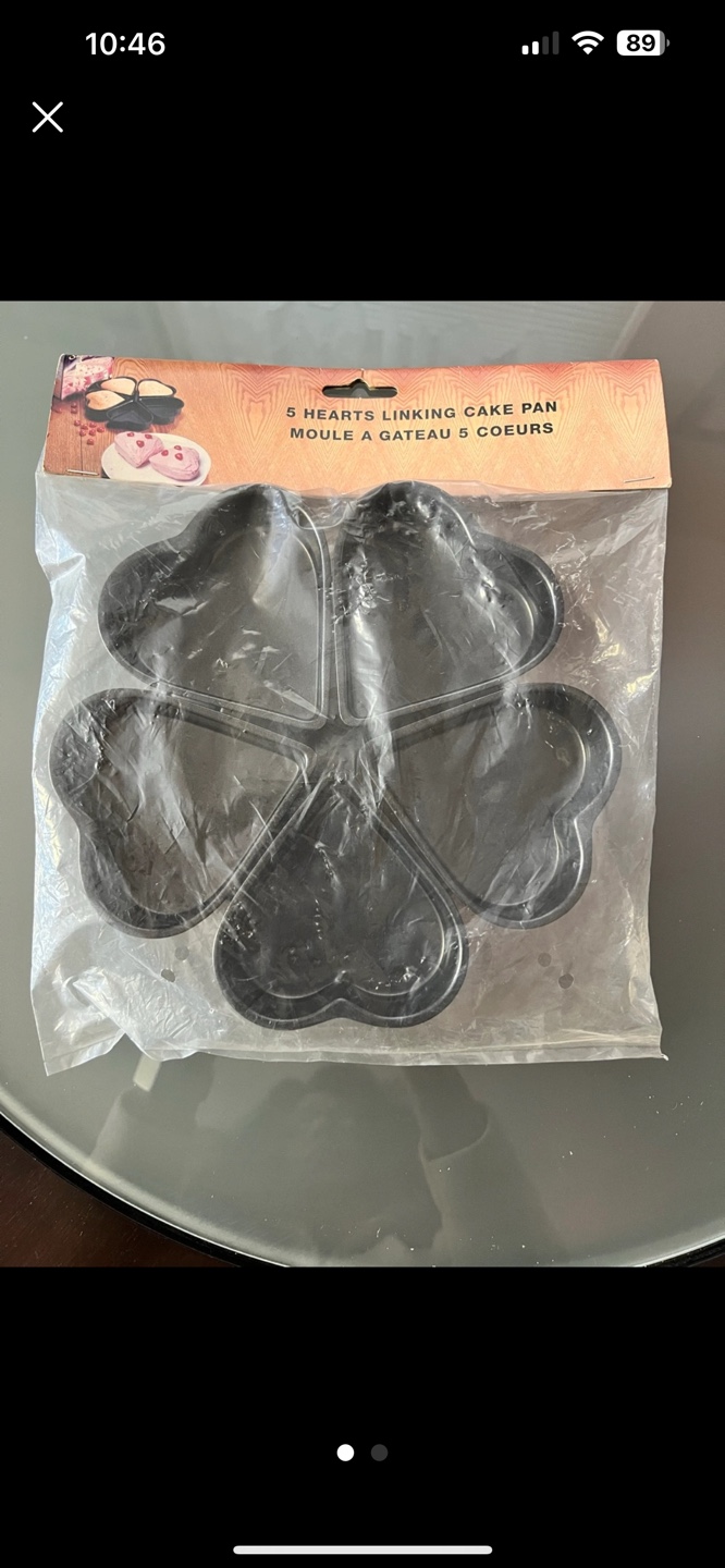 5 Hearts Linking Cake Pan