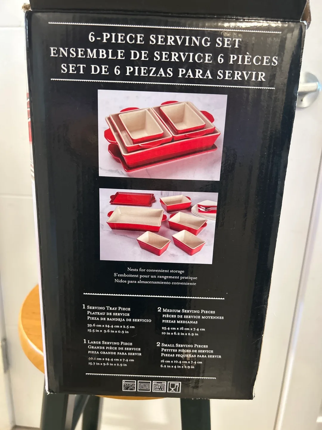 New 6-Piece Serving Set - Red image indicator(4)