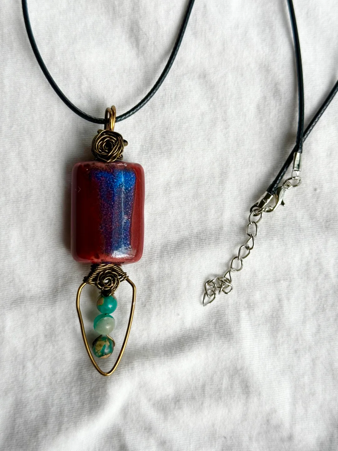 Handmade Wire Wrapped Pendant Necklace image indicator(2)