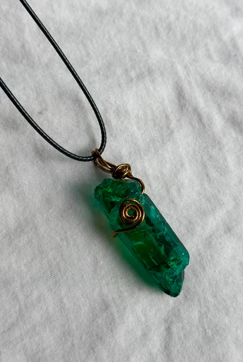 Green Crystal Necklace thumbnail