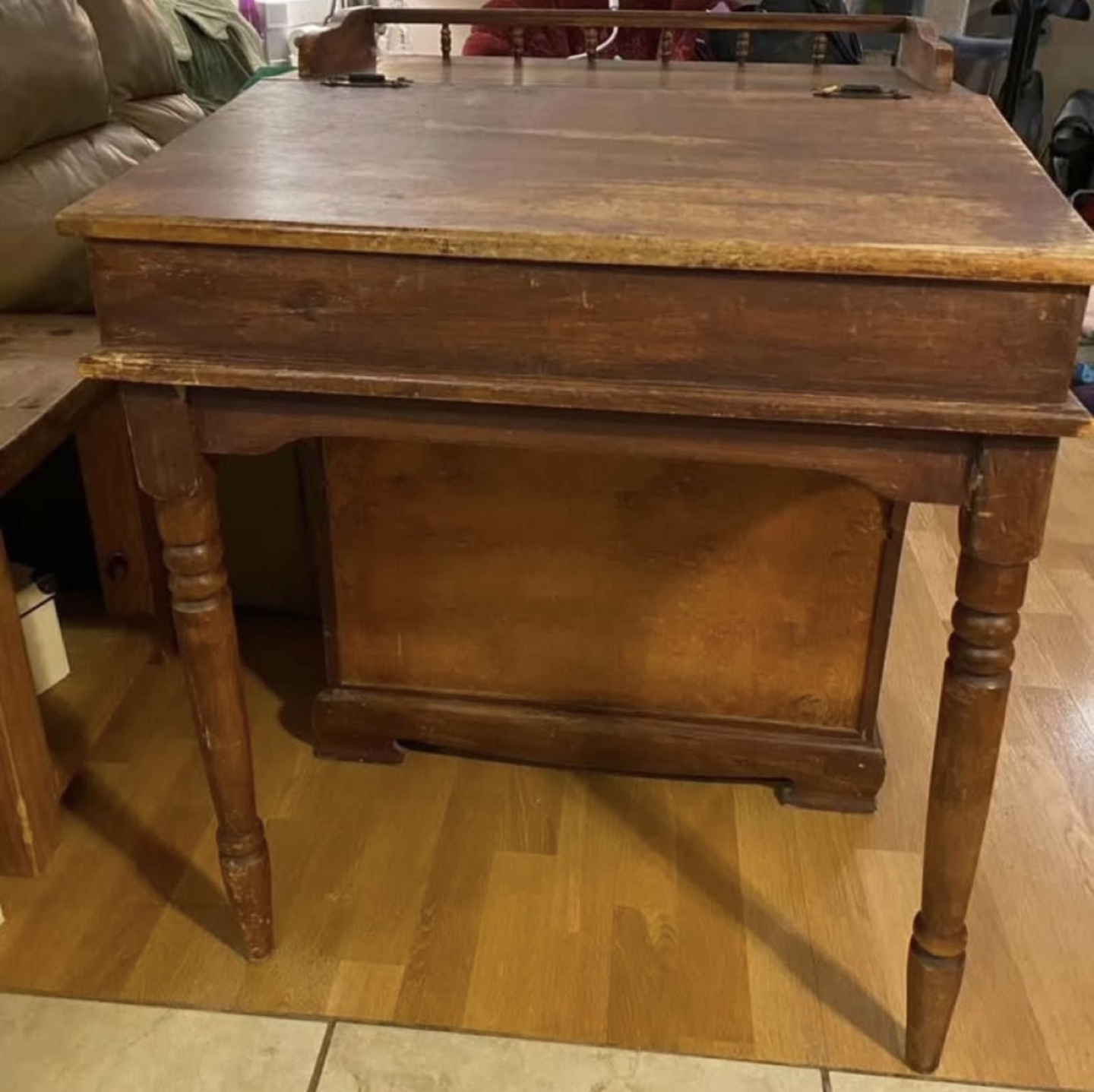 Antique Wooden Desk - photo 2