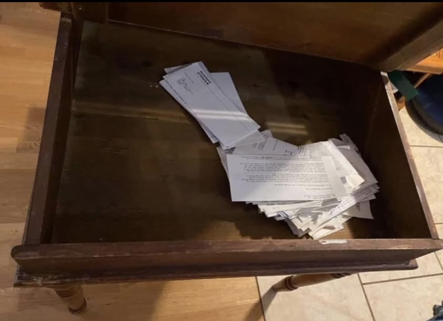 Antique Wooden Desk - photo 5