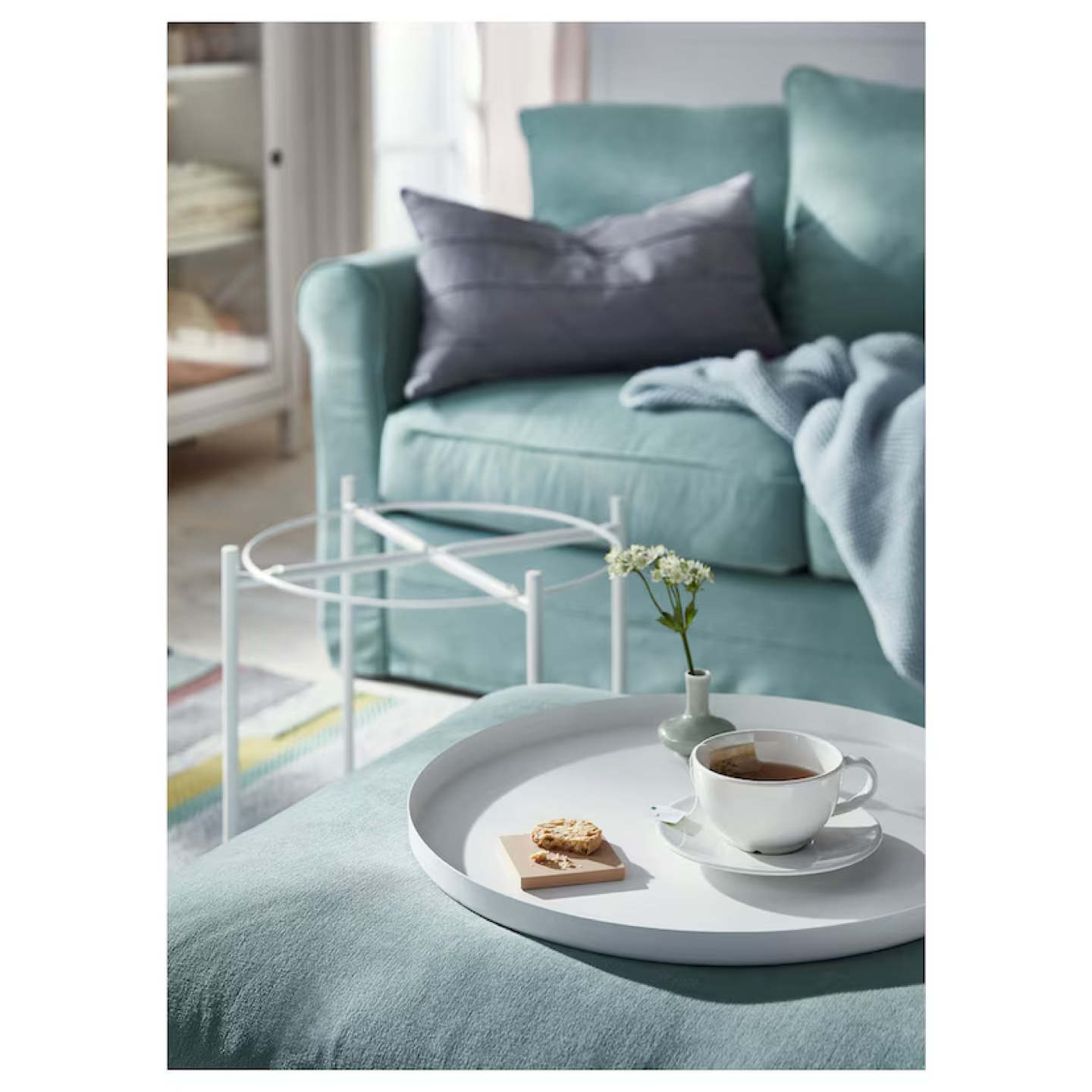 IKEA GLADOM White Tray Table - photo 2