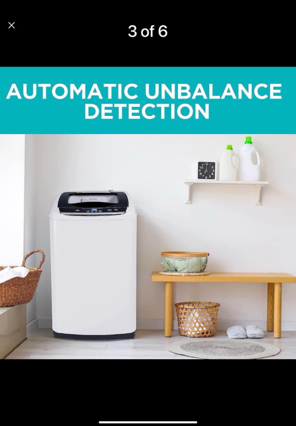 Black + Decker Portable Compact Top Load Washing Machine - photo 4