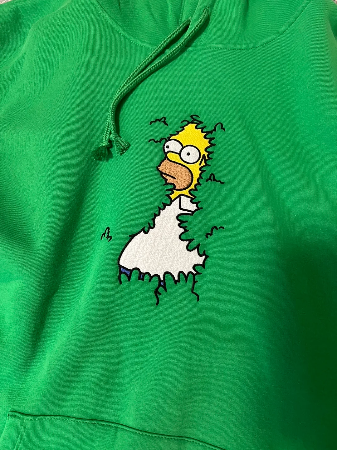 Homer Simpson Green Hoodie image indicator(2)