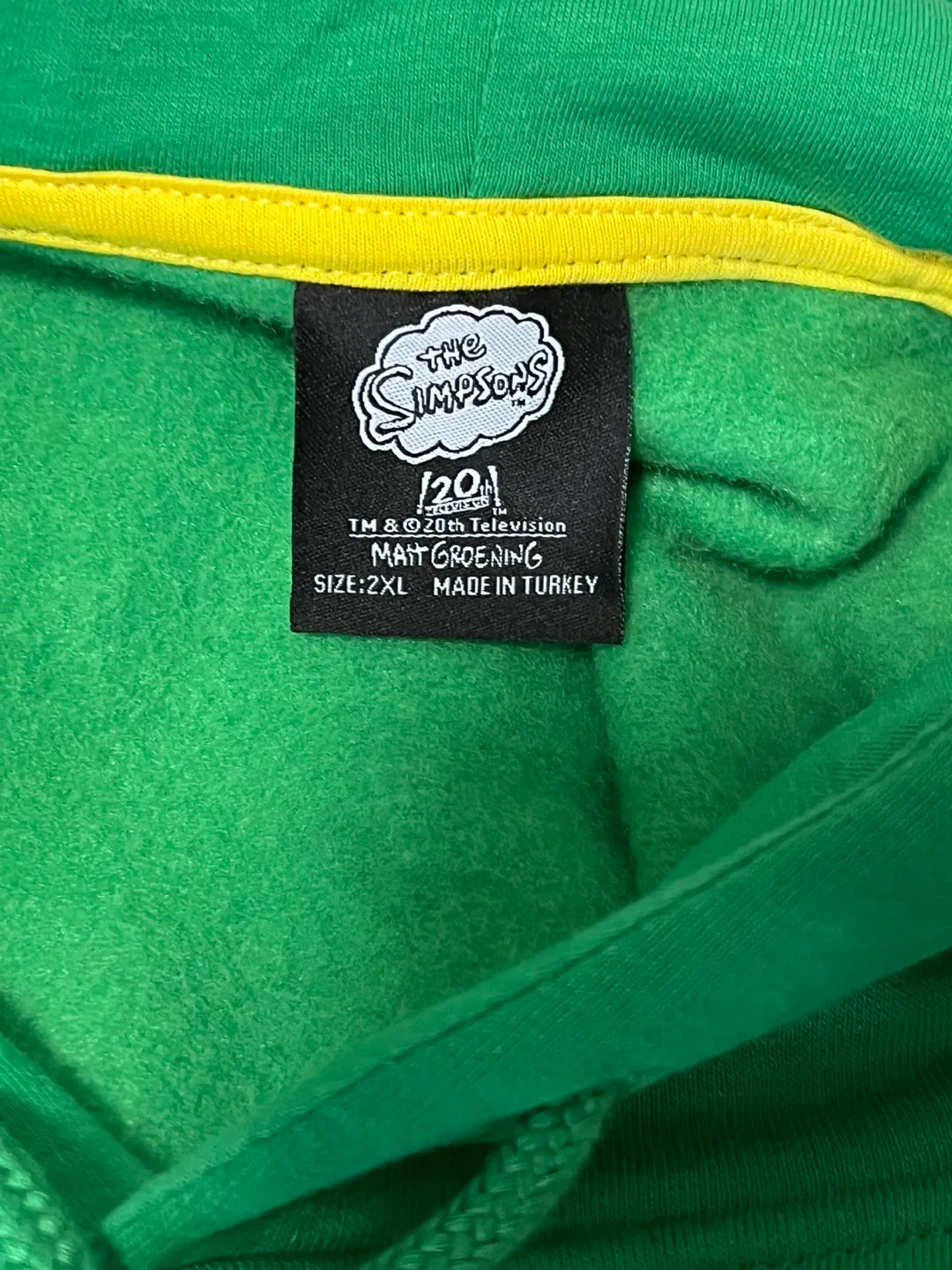 Homer Simpson Green Hoodie image indicator(4)