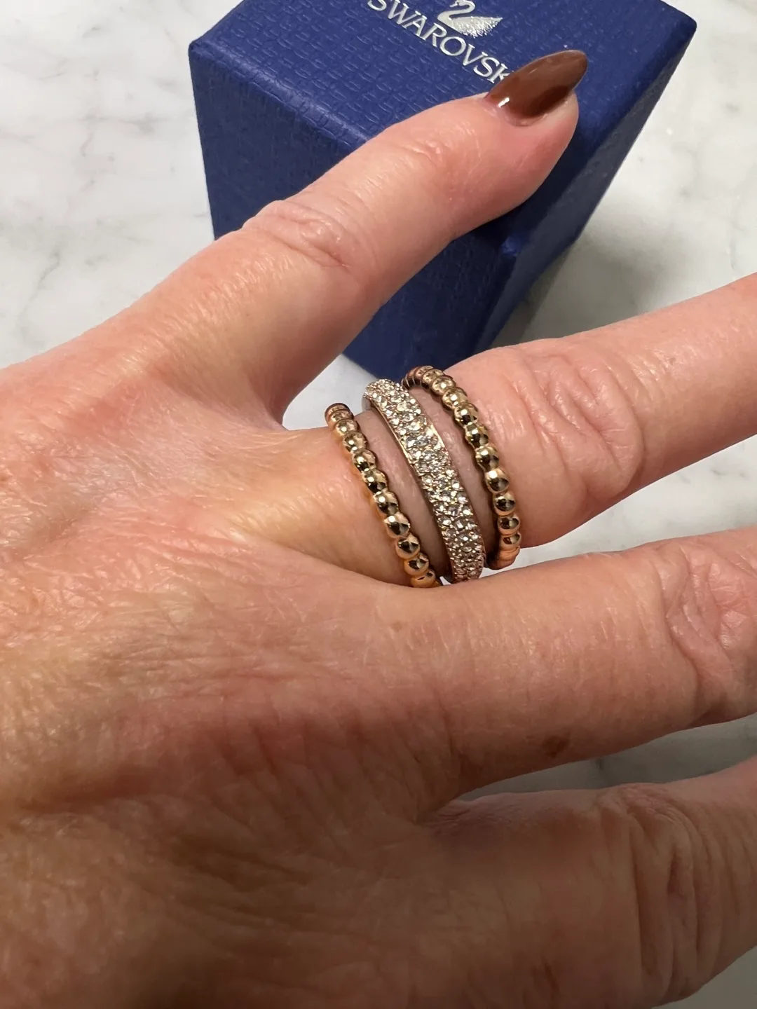 Swarovski Stackable Ring Set -size 7 image indicator(4)