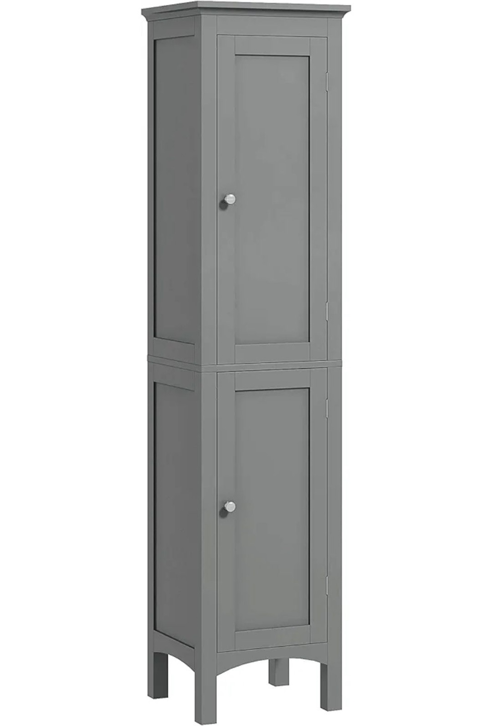 Tall Grey Cabinet with Adjustable Shelves - photo 2