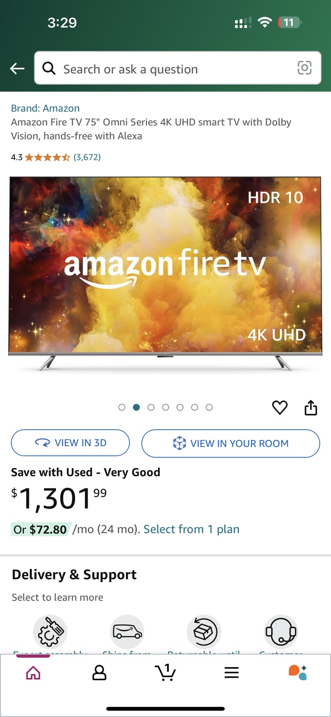 Amazon Fire TV 75'' Omni Series 4K Smart TV with Dolby Vision - photo 3