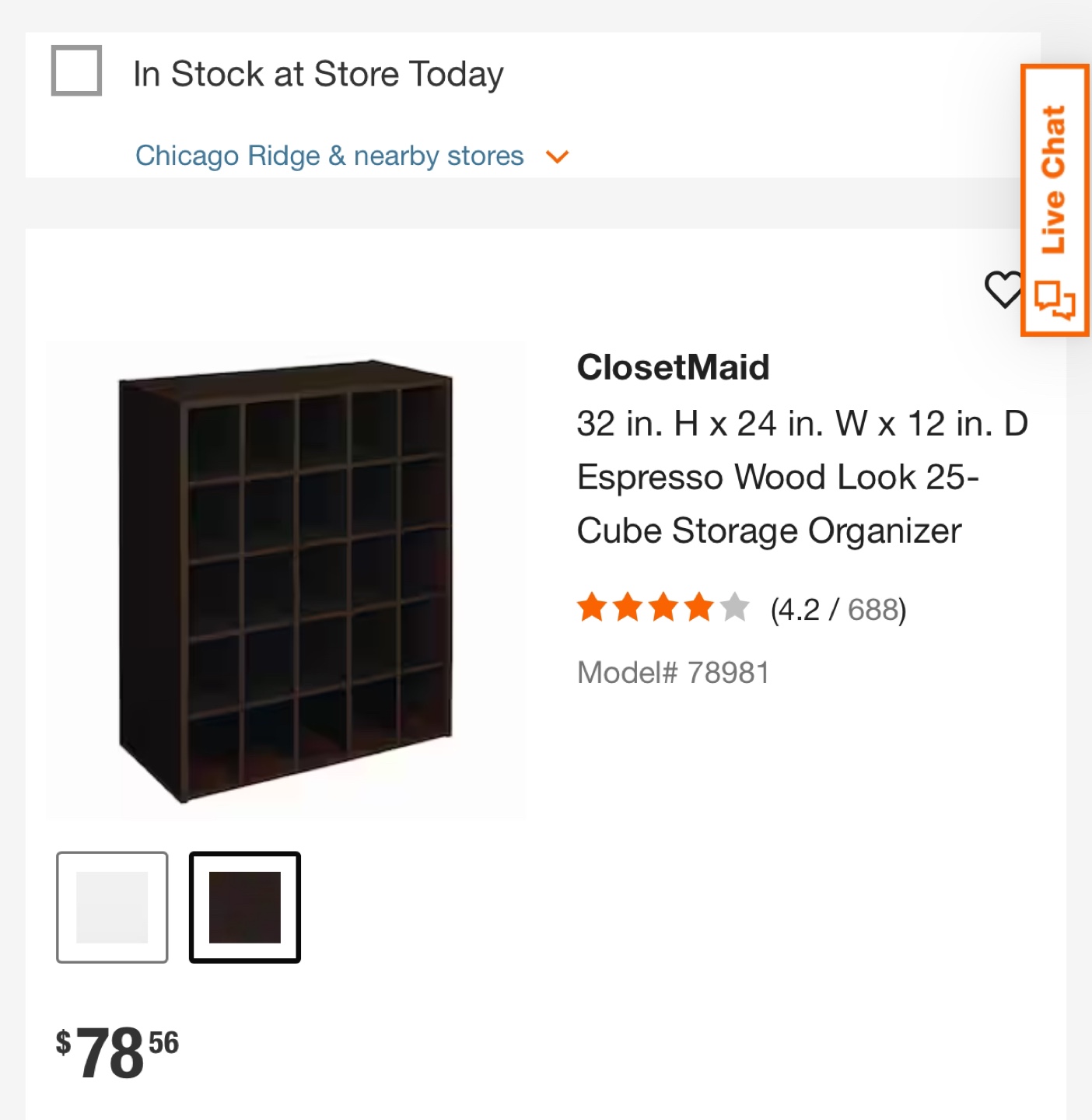 ClosetMaid 25-Cube Storage Organizer - photo 2