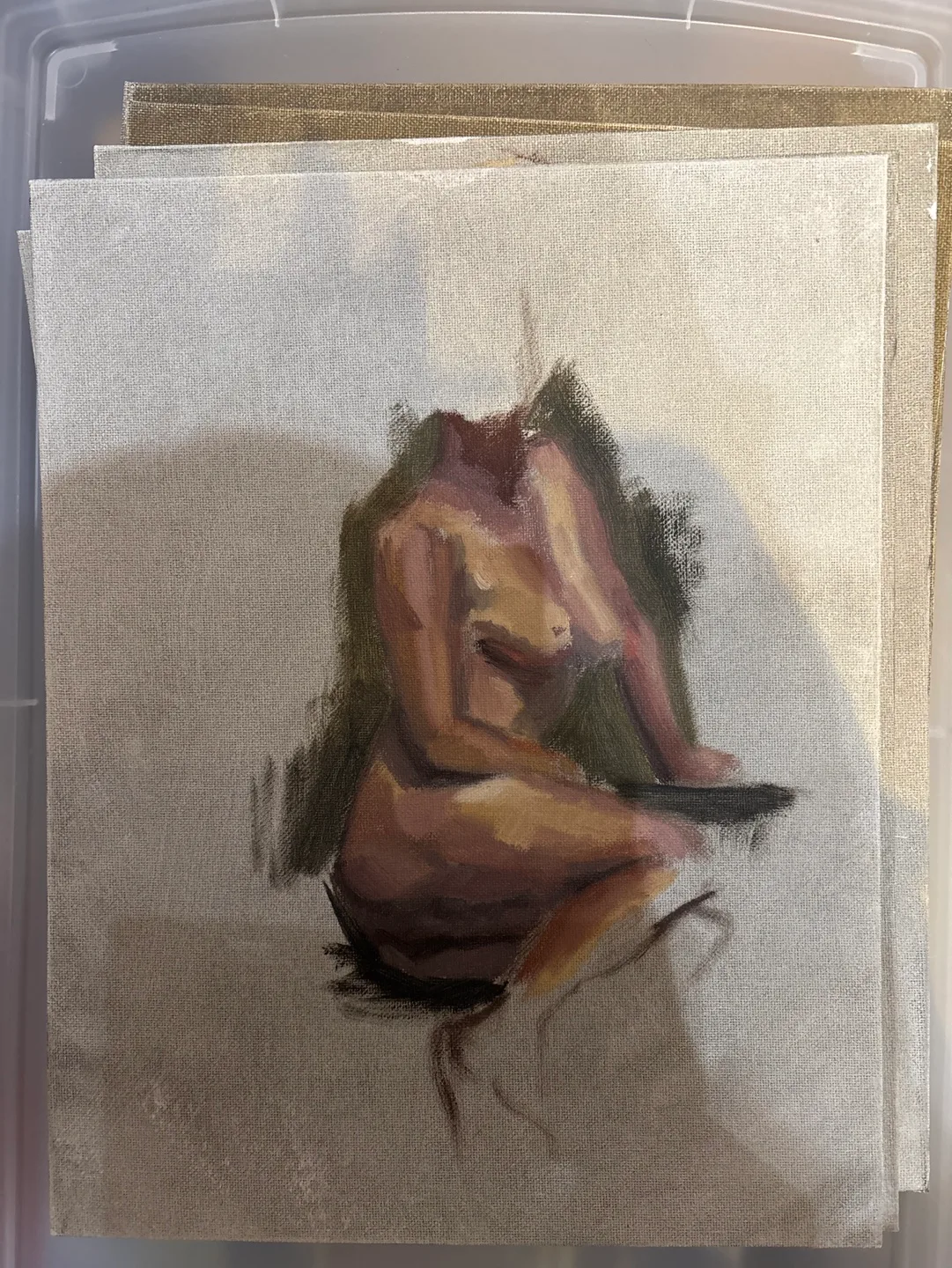 Ten Figure Studies on Canvas image indicator(9)