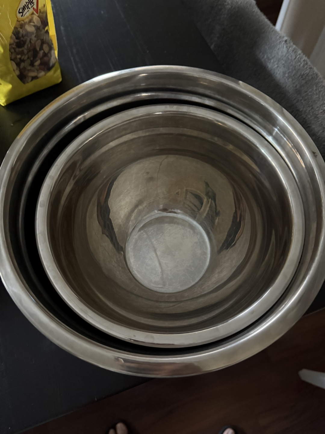Set of 2 Stainless Steel Mixing Bowls