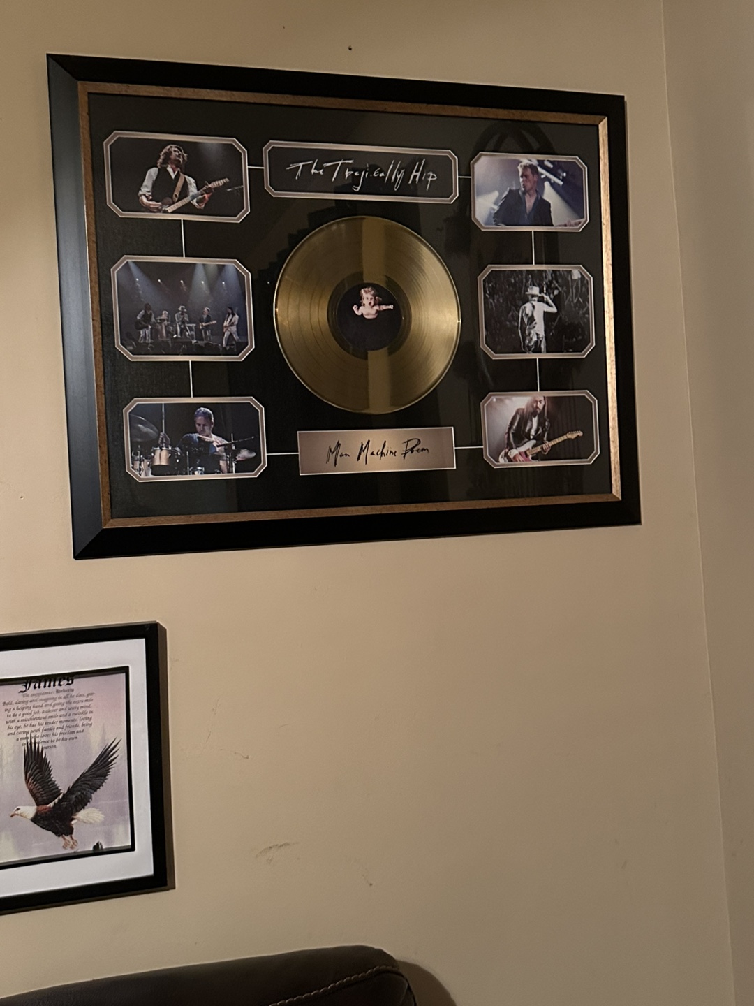 The Tragically Hip Man Machine Poem Gold Record