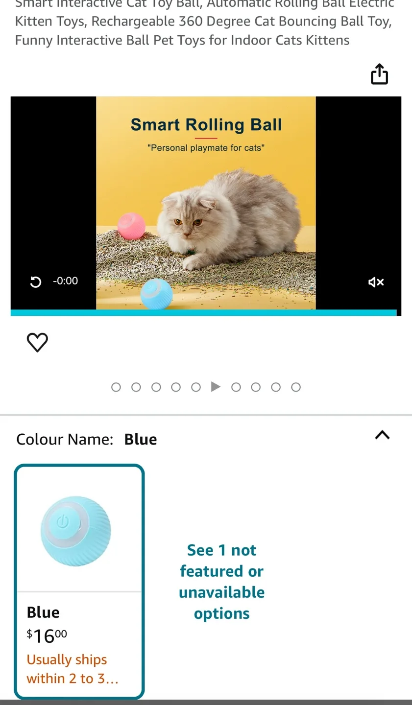 Petgravity Smart Rotating Ball Cat Toy image indicator(4)