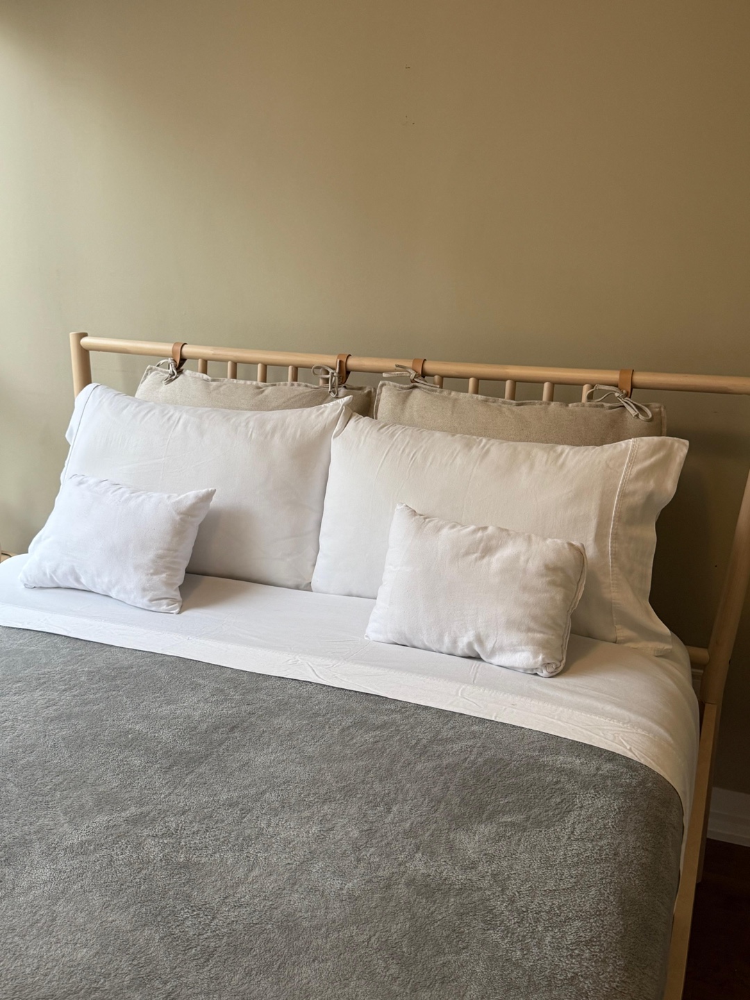 BJÖRKSNÄS Bed frame, birch/birch veneer/Luröy, Queen - photo 4