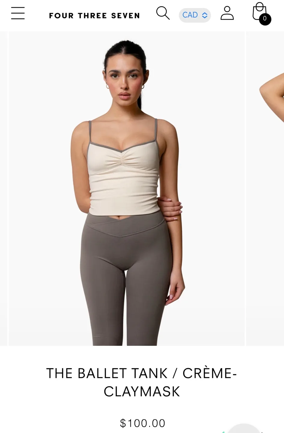 Four Three Seven Ballet Tank Top image indicator(2)