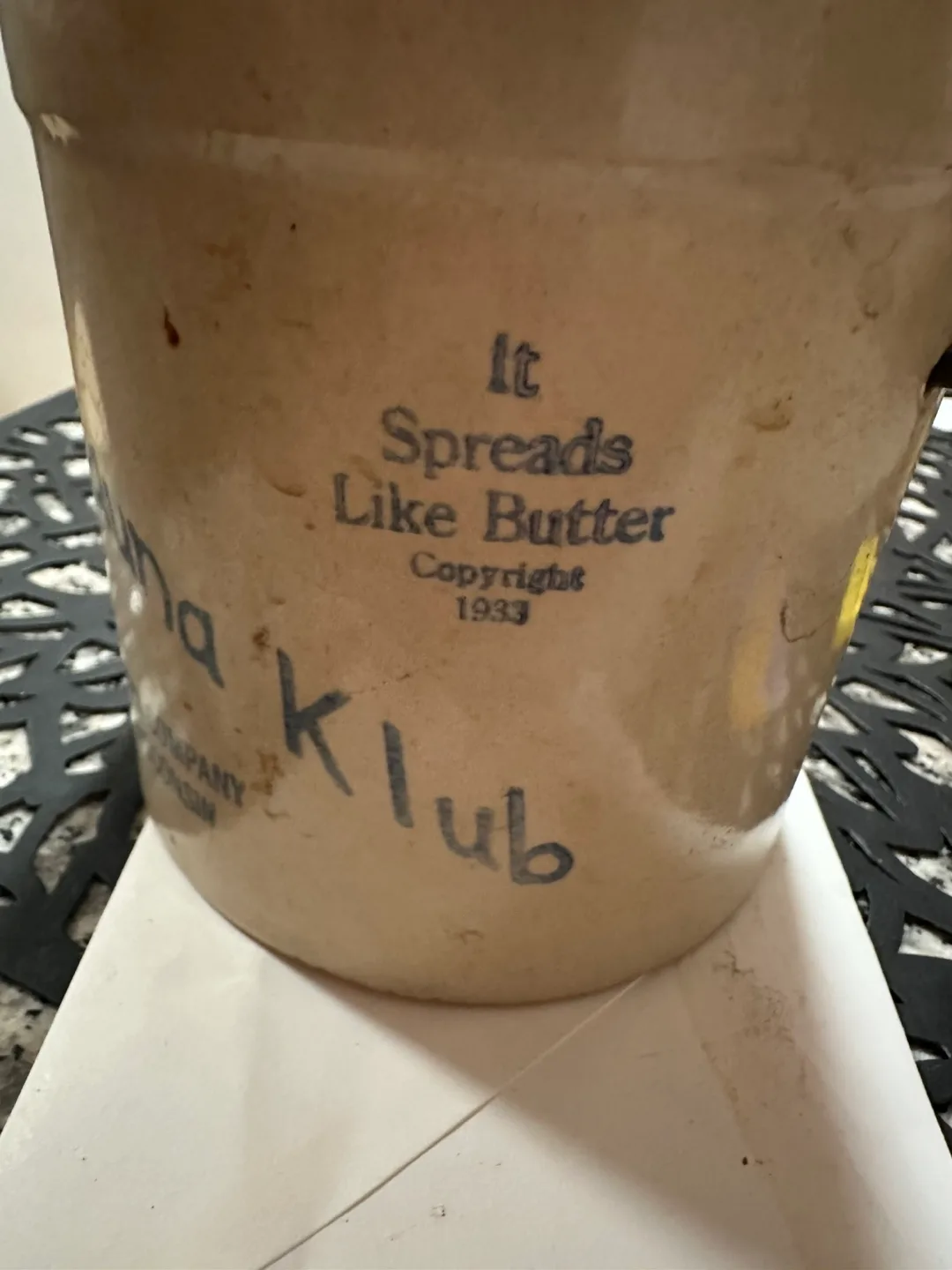 Vintage Kaukauna Klub Butter Crock image indicator(2)