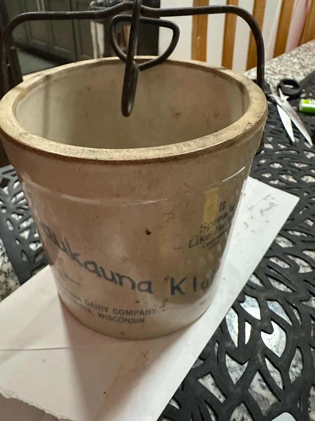 Vintage Kaukauna Klub Butter Crock image indicator(3)