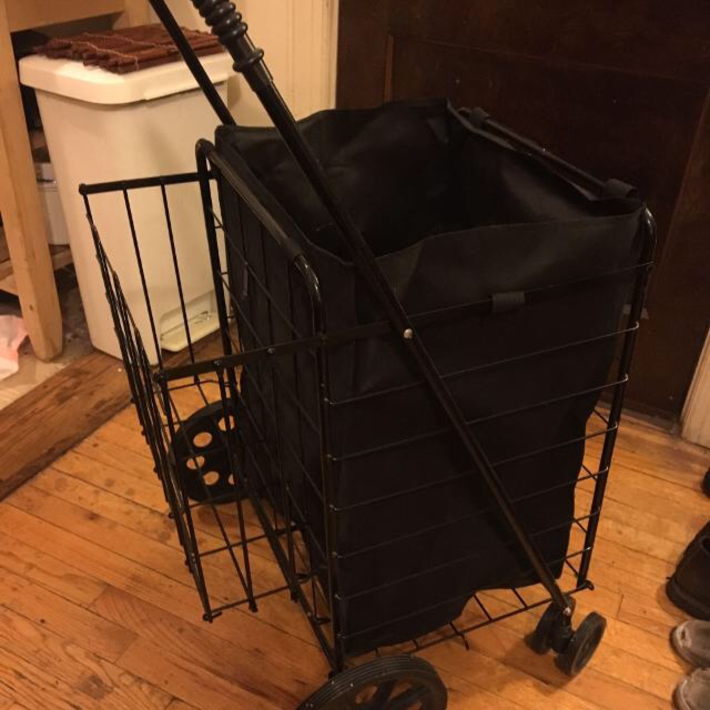 Black Rolling Utility Cart