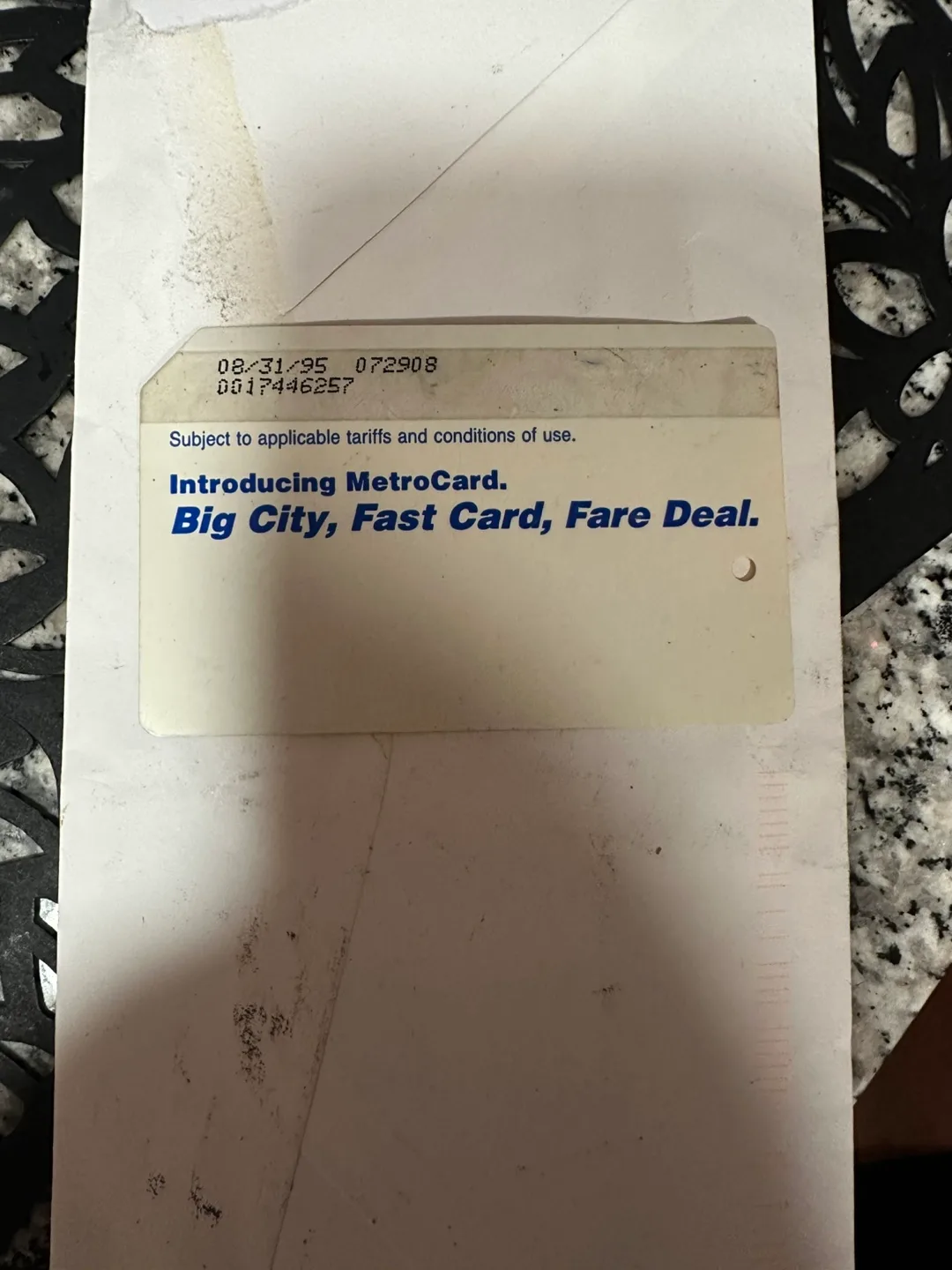 Vintage MTA MetroCard 1994/ Exp 95 image indicator(3)