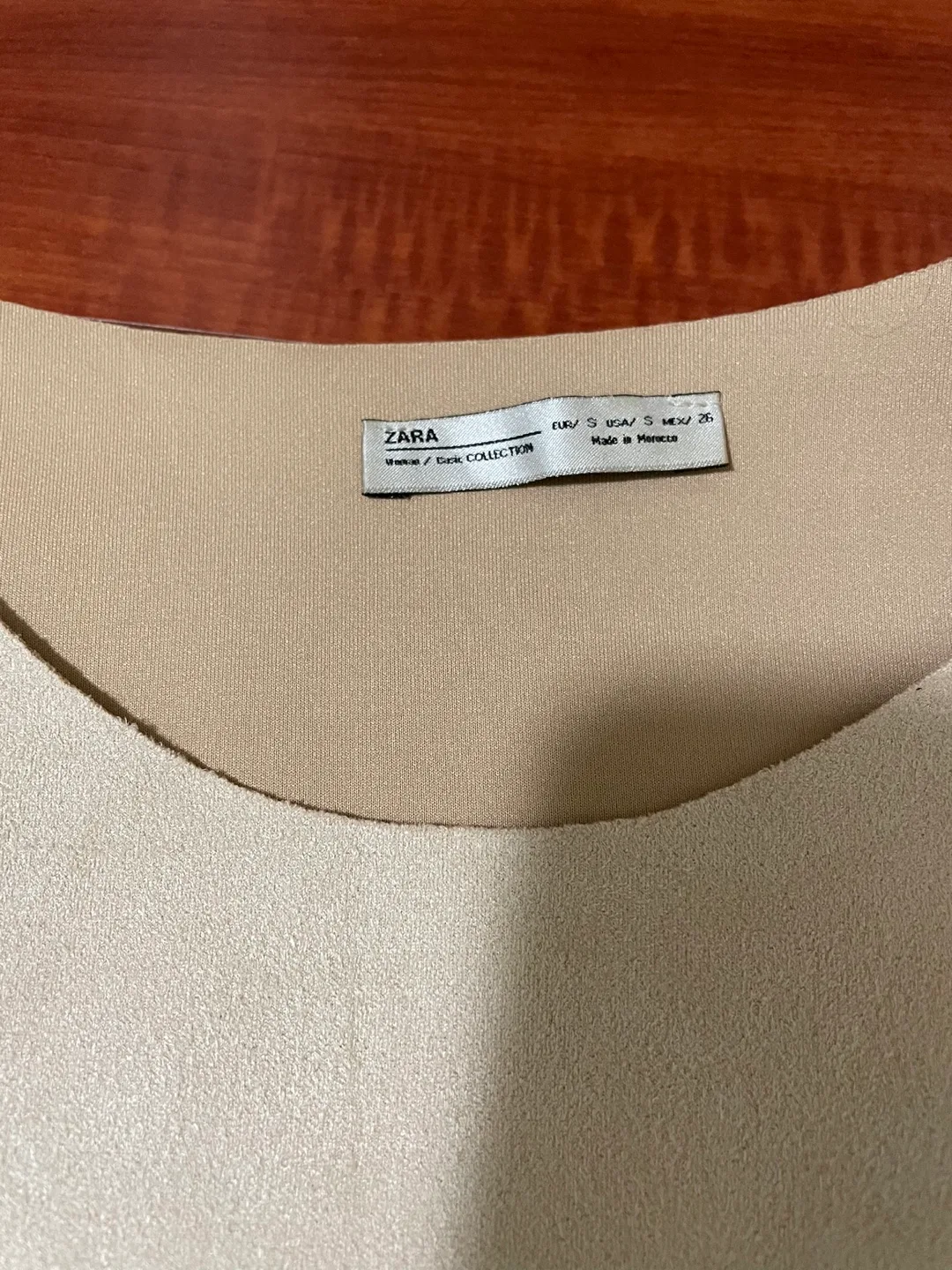 Never worn S Zara suede blouse image indicator(2)