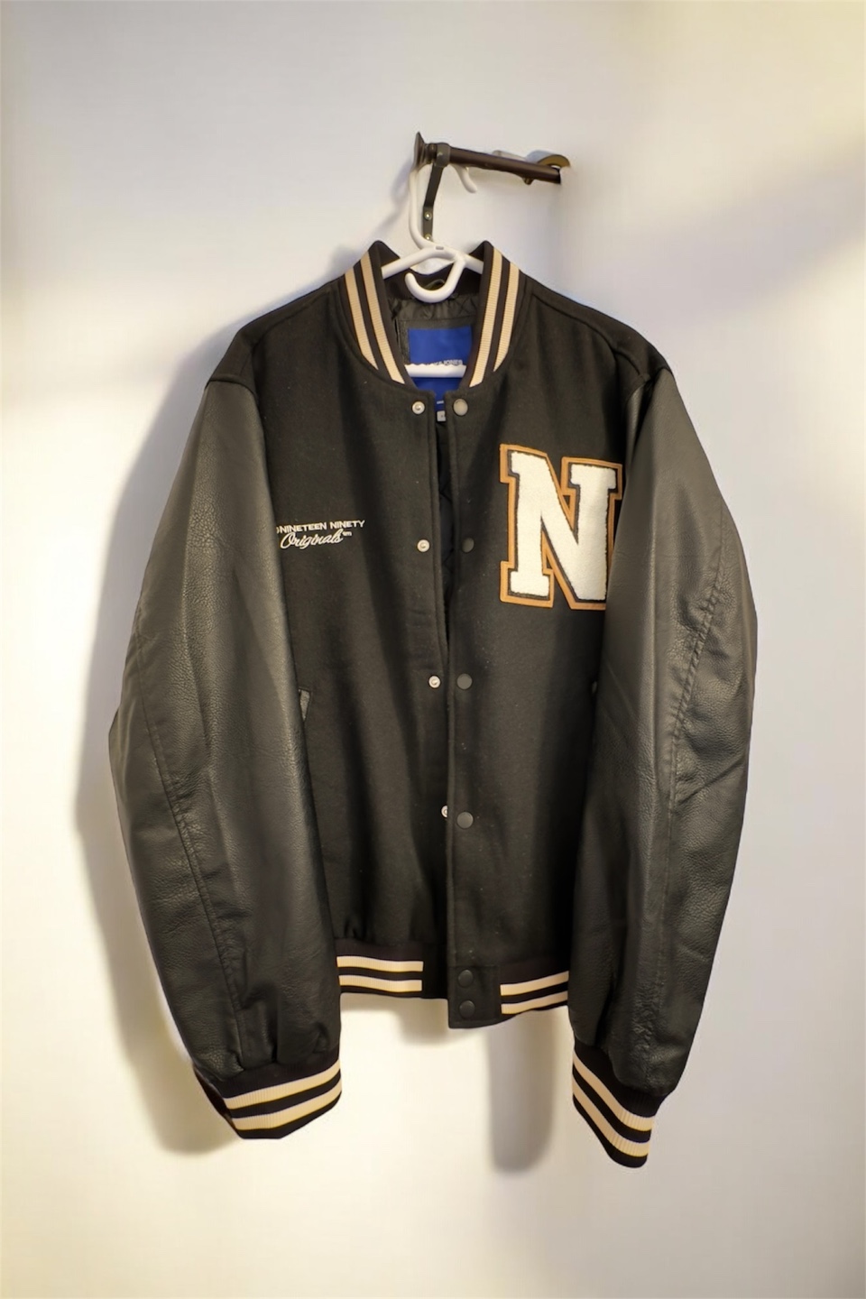 Jack & Jones Originals Black Varsity Jacket