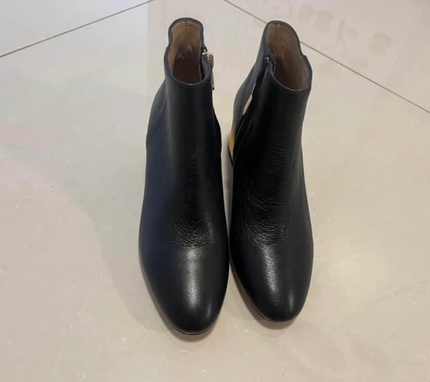 Black Leather Ankle Boots thumbnail
