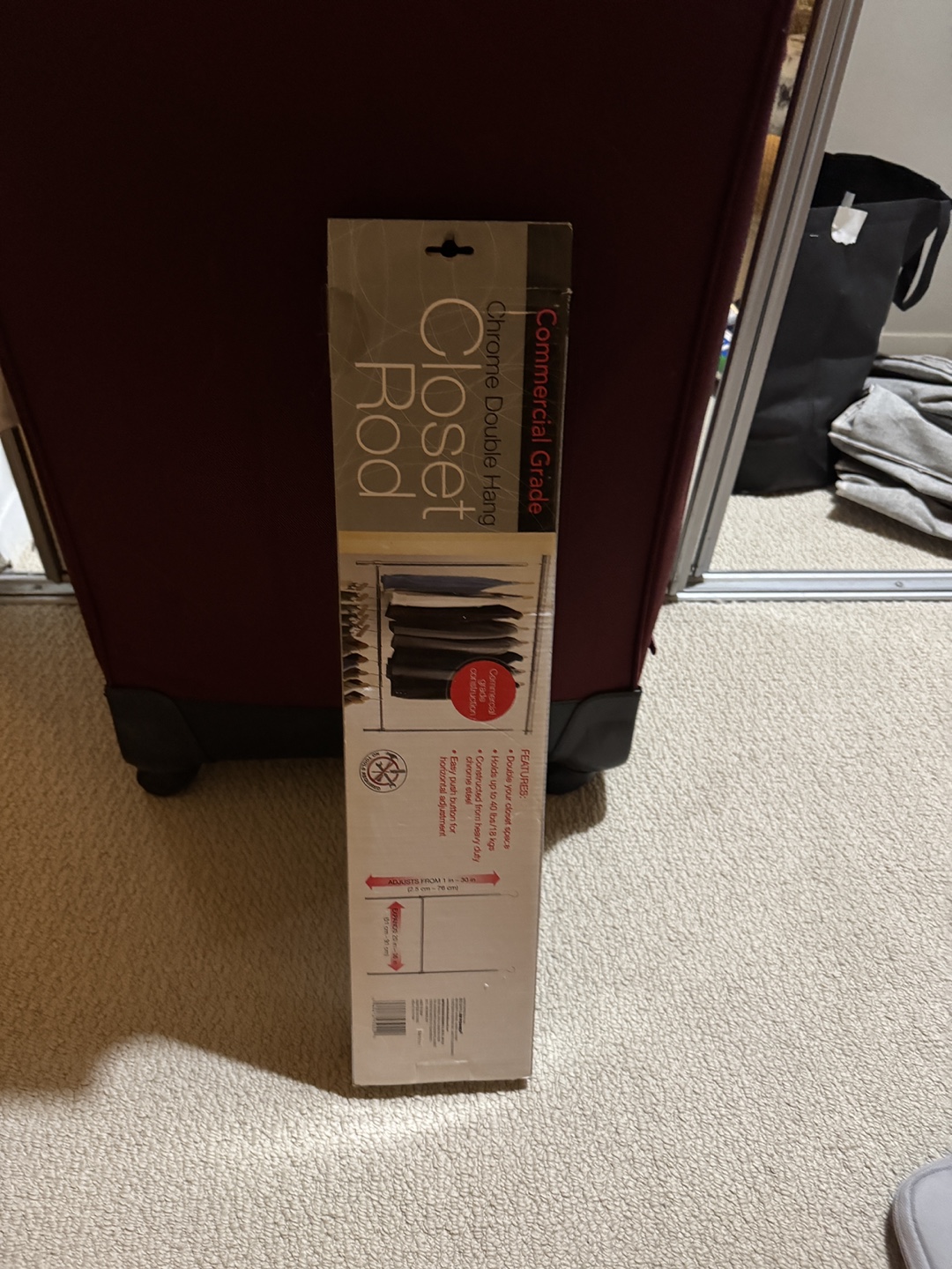 Commercial Grade Closet Rod Double Hang