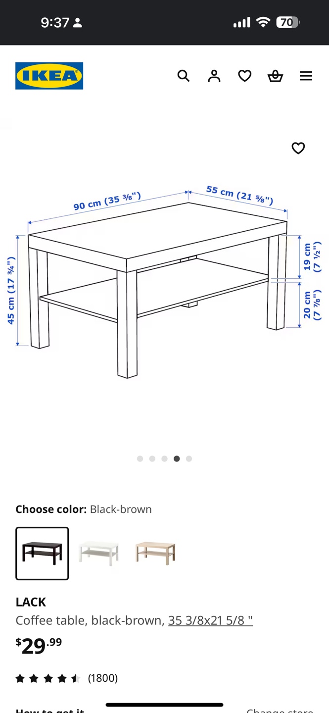IKEA Lack Coffee Table - photo 4