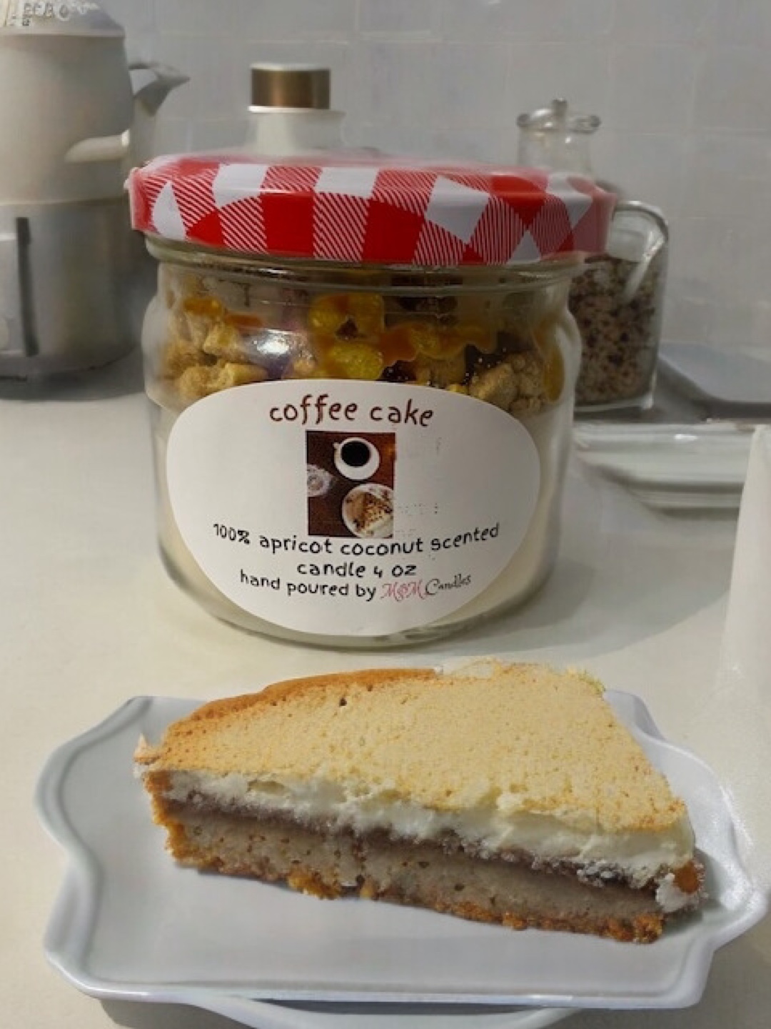 Coffee cake scented candle