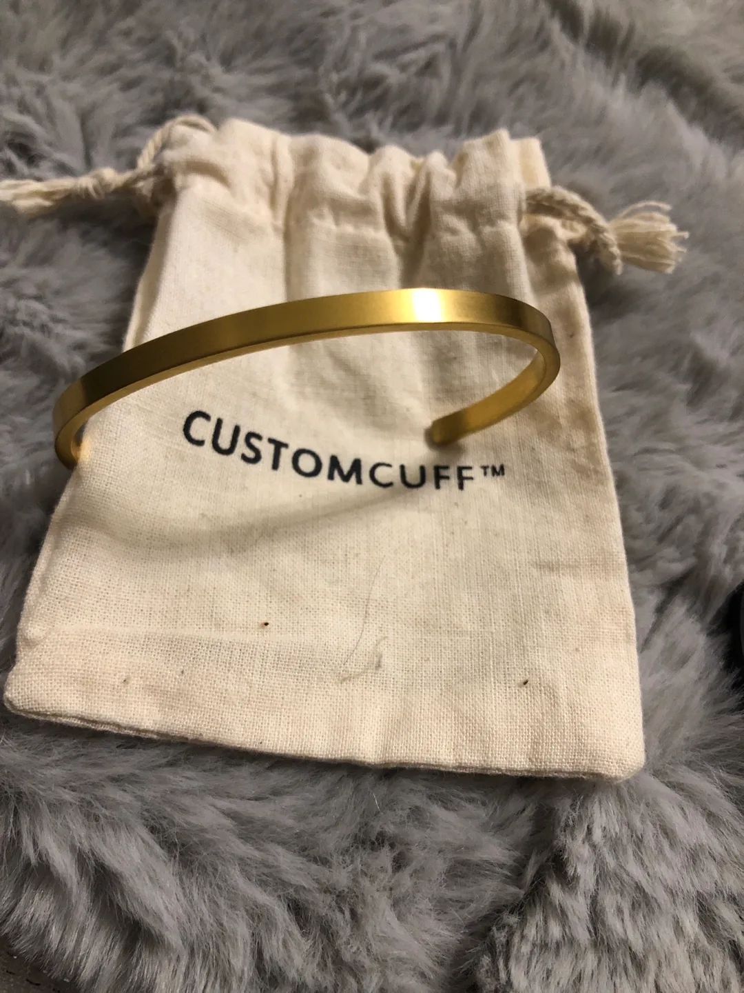 Gold Custom Cuff Bracelet image indicator(2)
