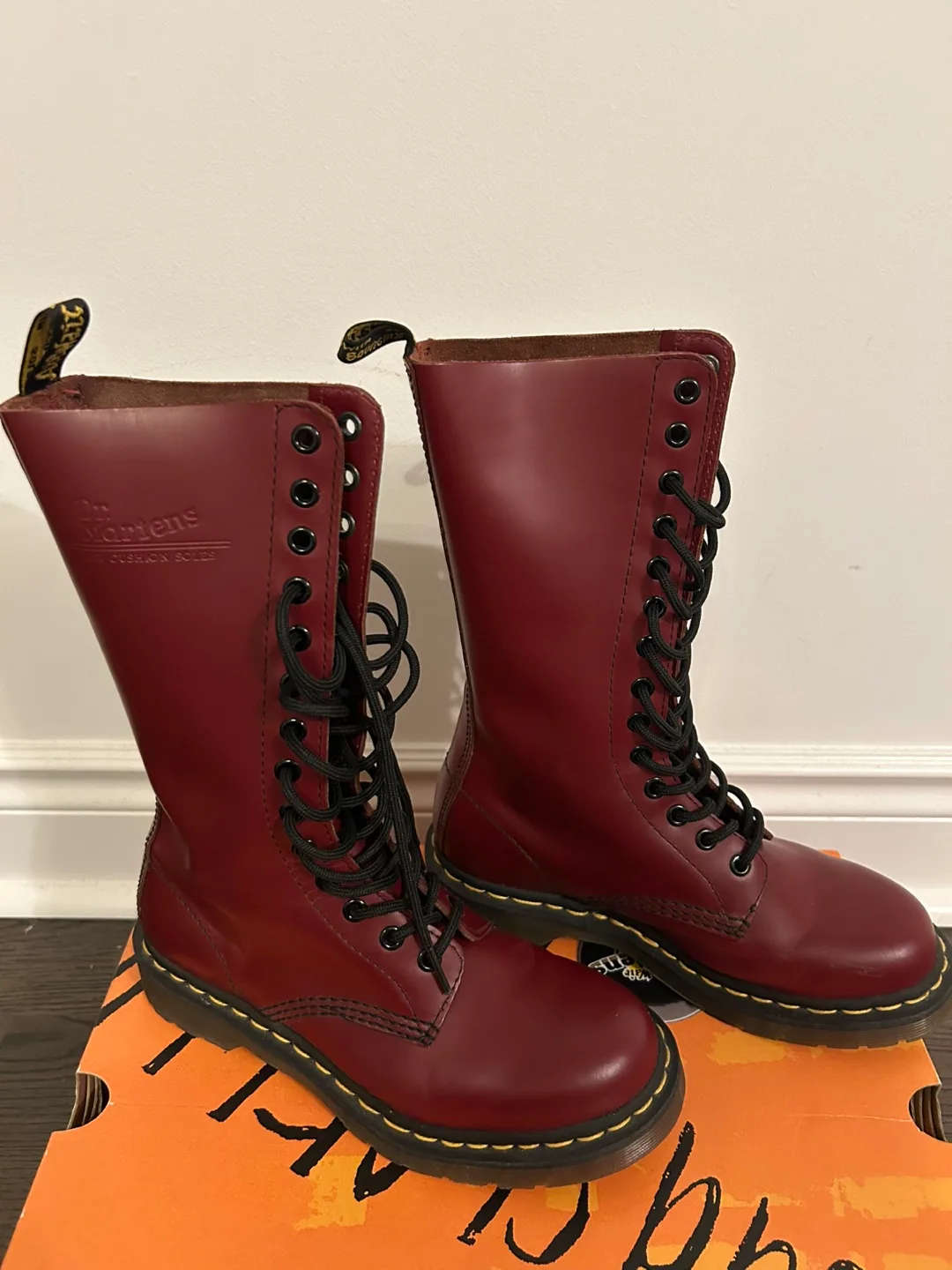 Dr. Martens 1914 Cherry Red Boots thumbnail