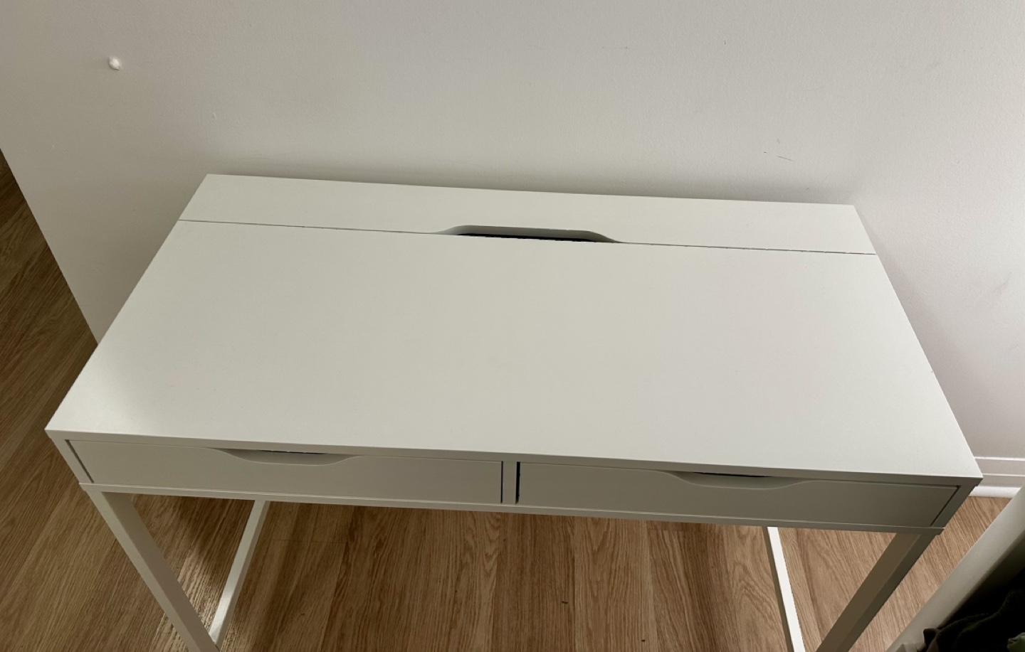 White Desk with Two Drawers - photo 3