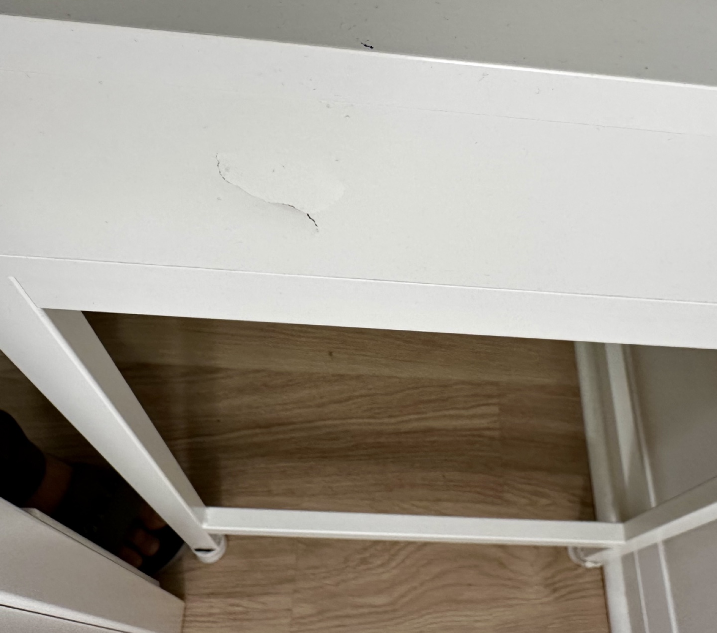 White Desk with Two Drawers - photo 5