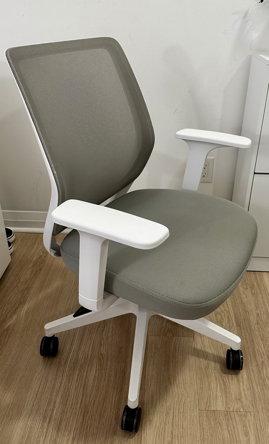 Office Chair with White Frame