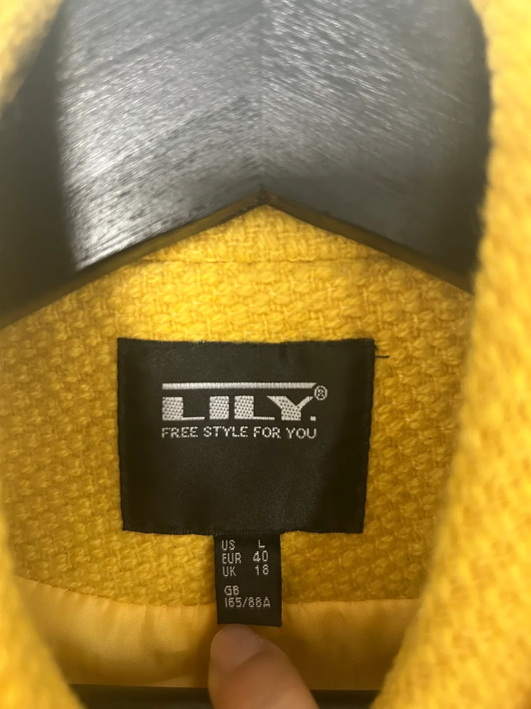 Lily Yellow Double Breasted Peacoat thumbnail