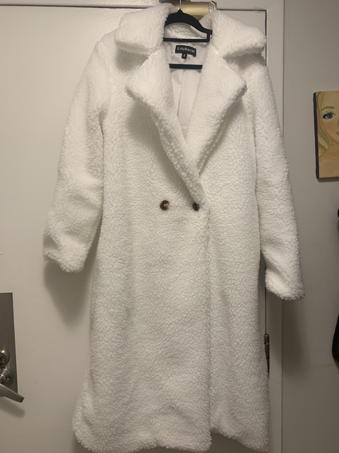White Teddy Bear Coat - photo 2